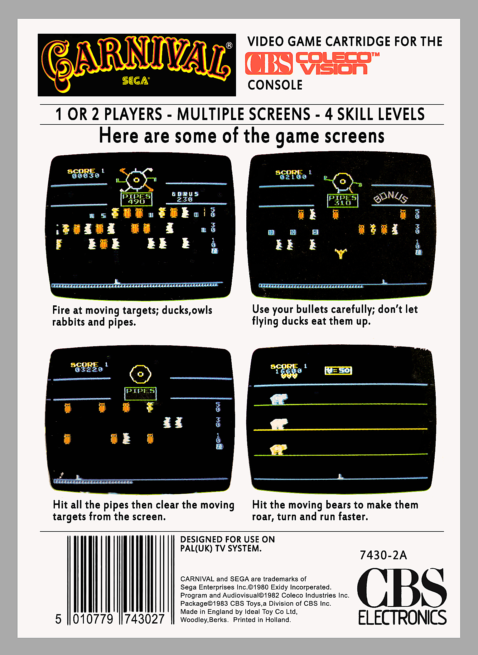 Carnival Cbs1 US Back