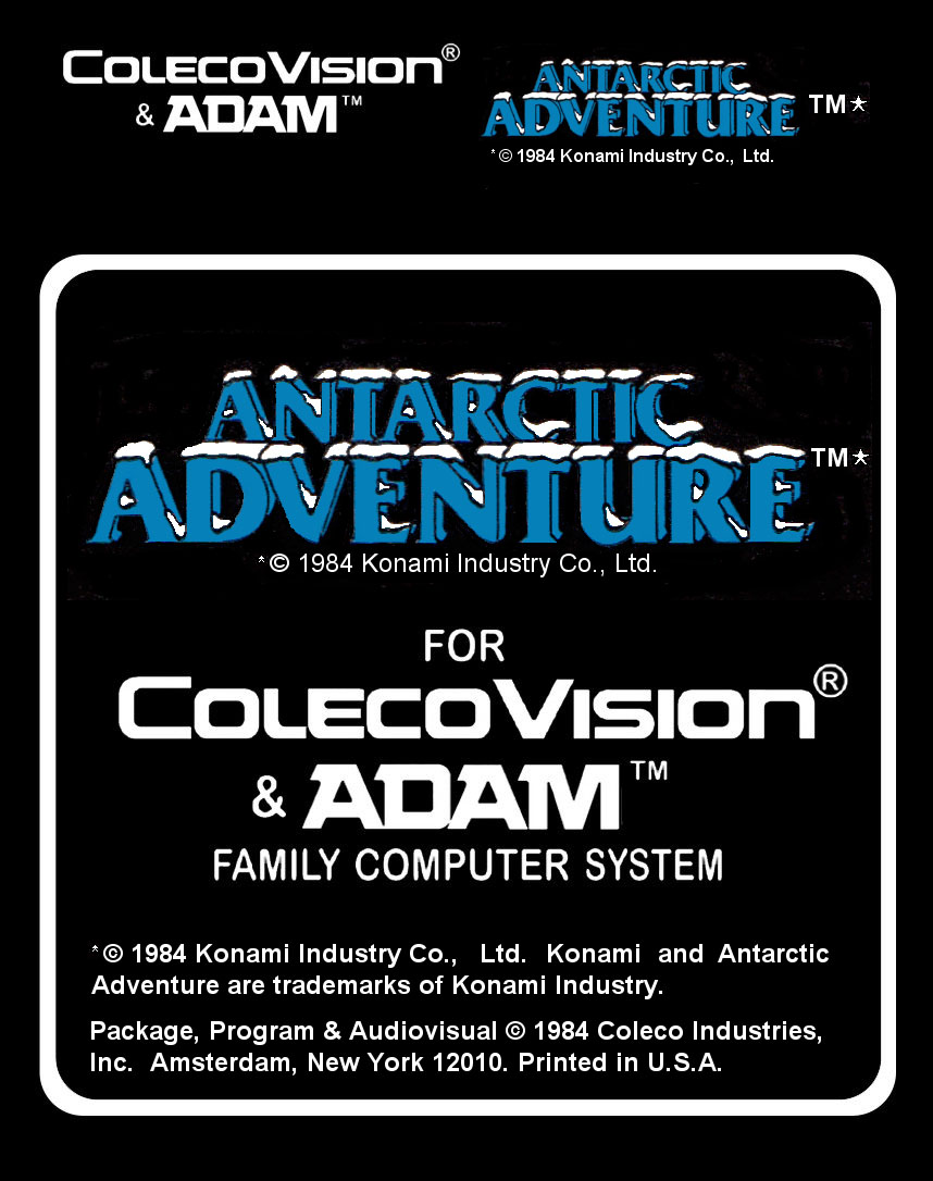 Antarctic Adventure Label