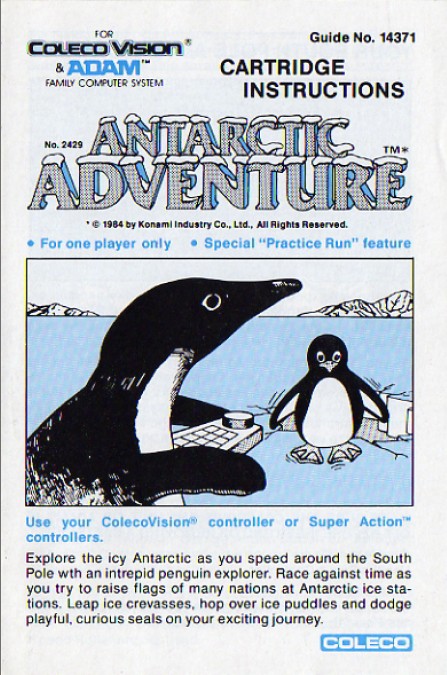 Antarctic Adventure User Manual