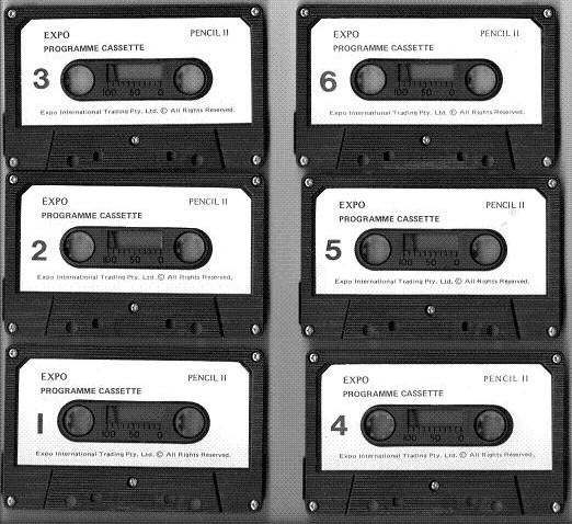 Pencil II demonstration cassette tapes