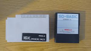 Pencil II 16KB memory pack and SD-BASIC cartridge