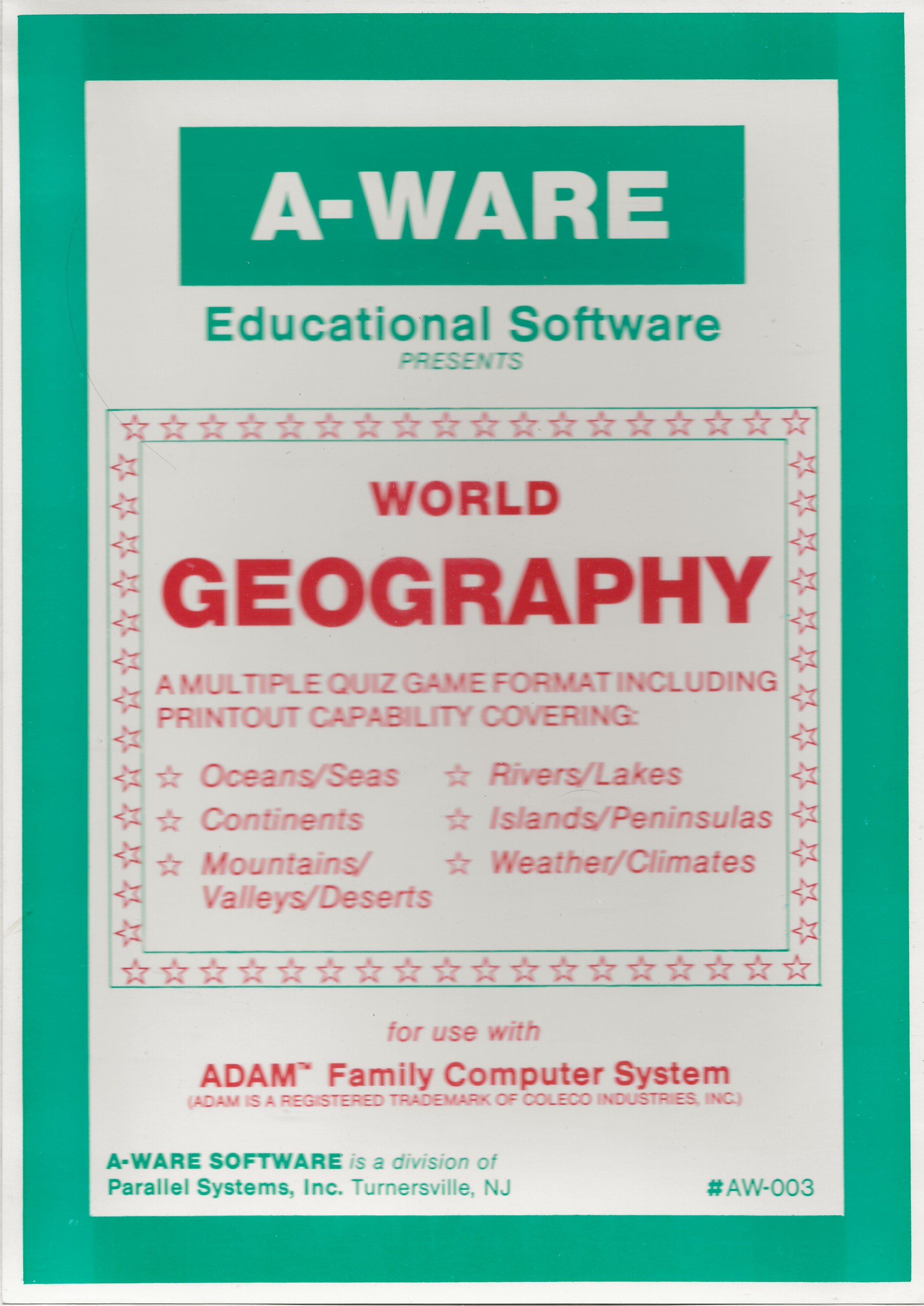 WORLD GEOGRAPHY