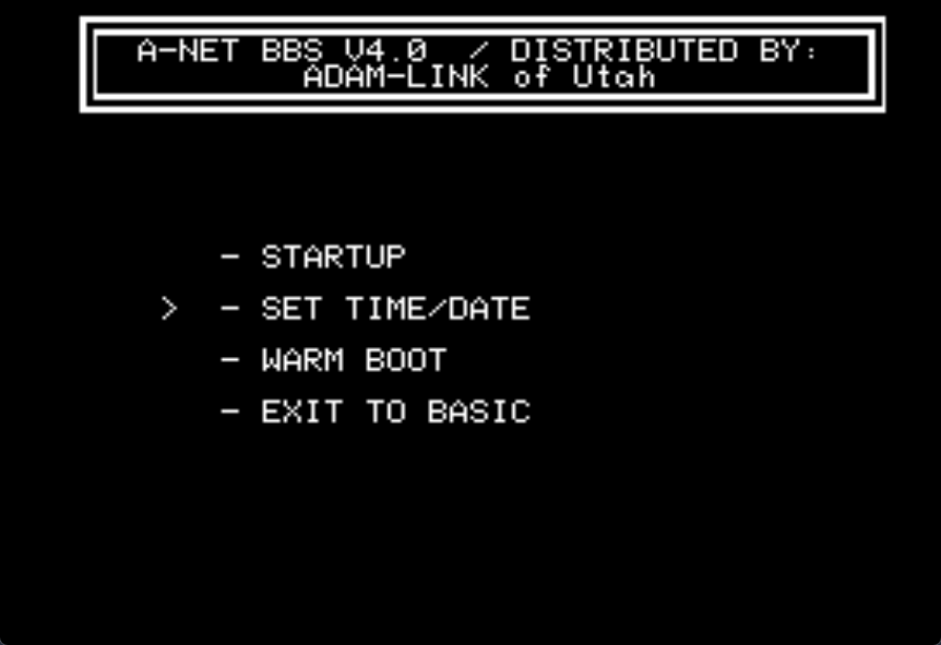 A-Net ADAM BBS v4.0/4.1 Screenshot 3