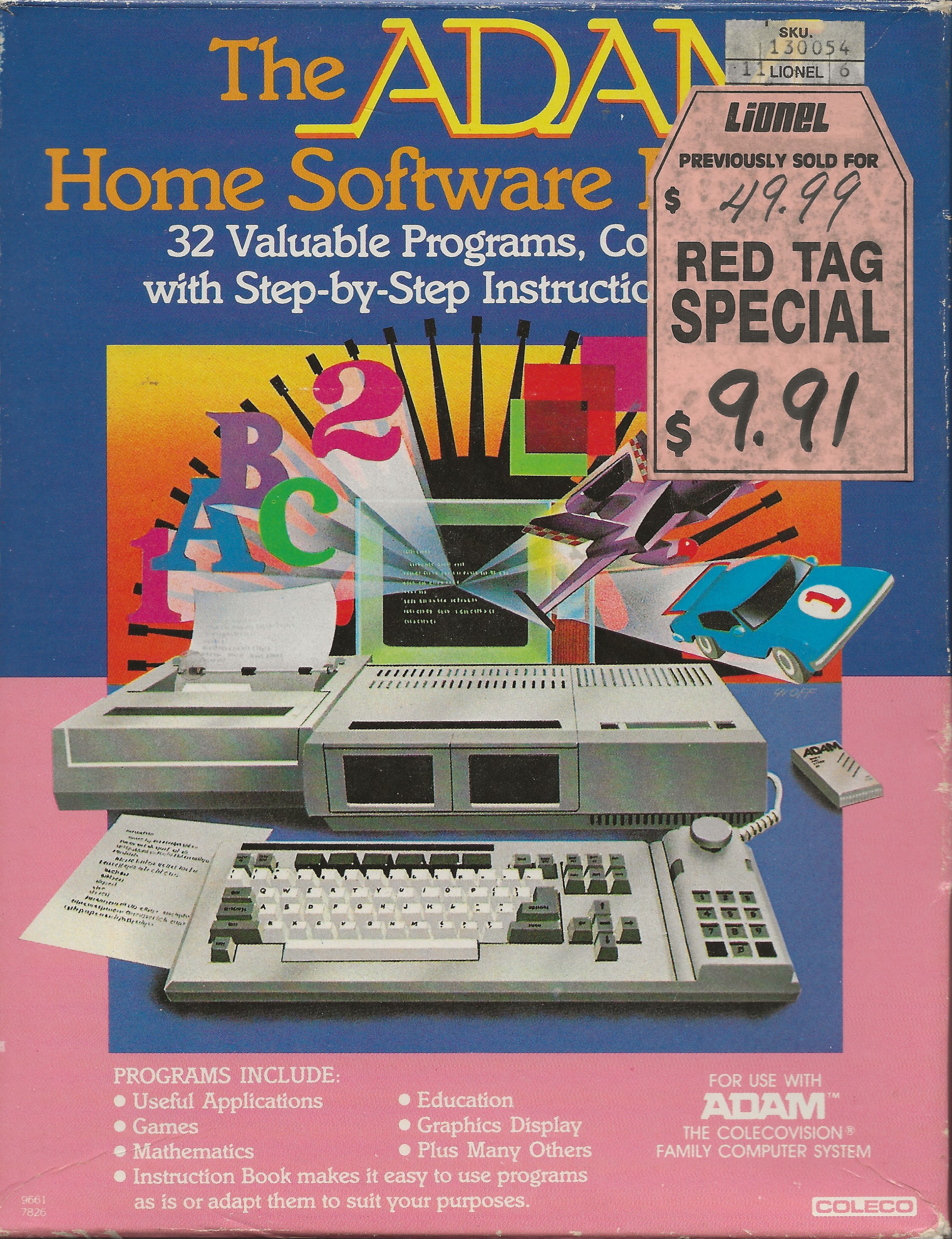 32 Basic Programs for The ADAM/Coleco Home Software