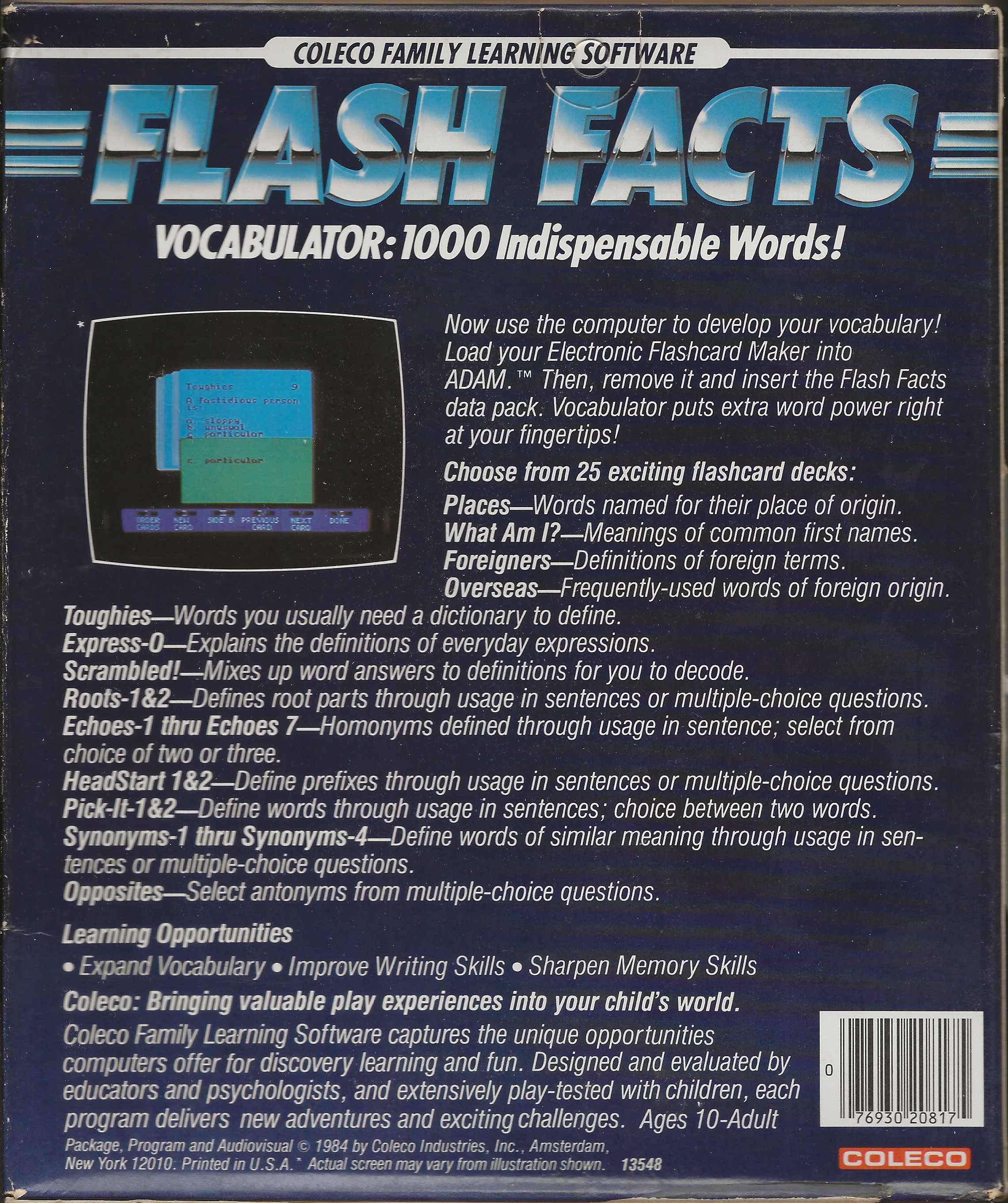 Flash Facts: Trivia Package