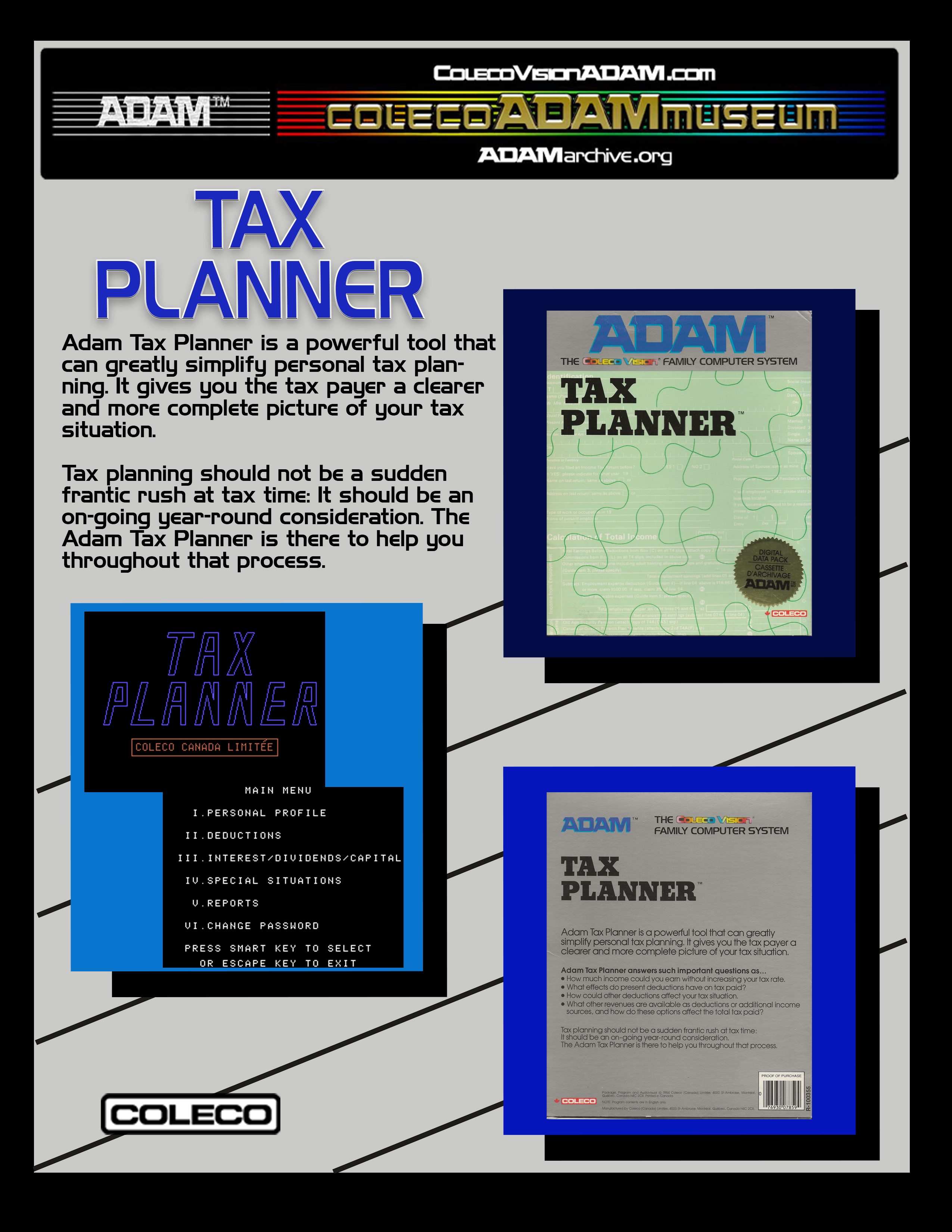 Tax Planner Advertisement