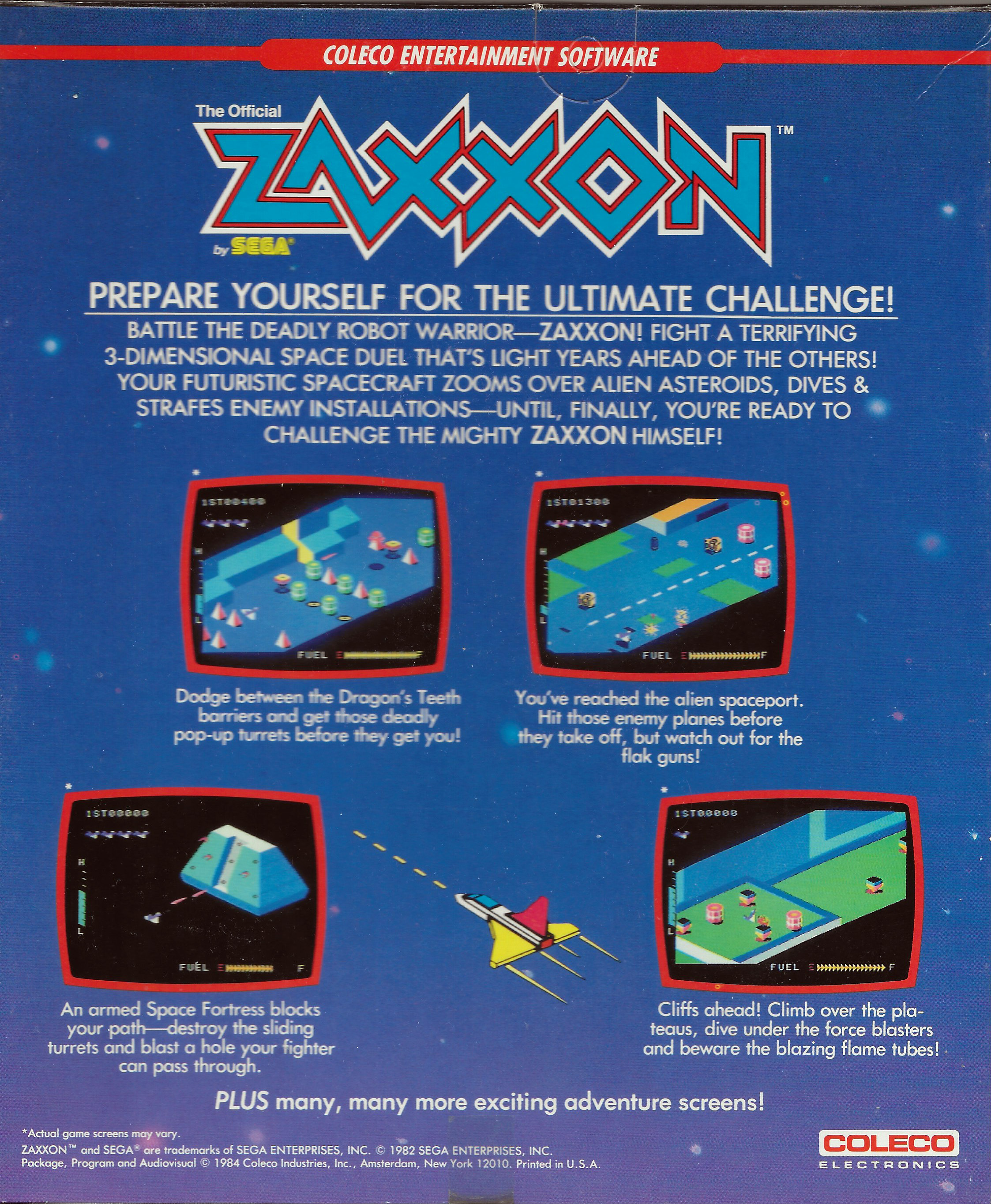 Zaxxon - Supergame Variant Back